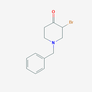 molecular formula C12H14BrNO B179938 1-Benzyl-3-bromopiperidin-4-one CAS No. 104860-16-4