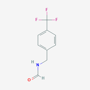 molecular formula C9H8F3NO B179959 N-[[4-(trifluoromethyl)phenyl]methyl]-Formamide CAS No. 180207-85-6