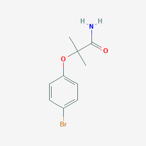 molecular formula C10H12BrNO2 B179968 2-(4-Bromophenoxy)-2-methylpropanamide CAS No. 5658-70-8