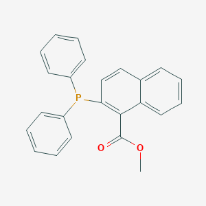 molecular formula C24H19O2P B179986 2-二苯基膦基-1-萘甲酸甲酯 CAS No. 178176-78-8