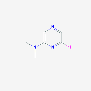 molecular formula C6H8IN3 B179990 2-(N,N-Dimethylamino)-6-iodopyrazine CAS No. 125060-66-4
