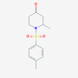 molecular formula C13H17NO3S B179995 2-Methyl-1-tosylpiperidin-4-one CAS No. 13729-78-7