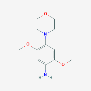 molecular formula C12H18N2O3 B179997 2,5-Dimethoxy-4-morpholinoaniline CAS No. 68052-18-6