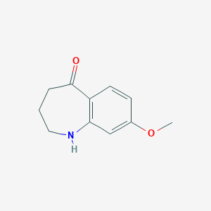 molecular formula C11H13NO2 B179999 8-Methoxy-3,4-dihydro-1H-benzo[b]azepin-5(2H)-one CAS No. 187601-84-9