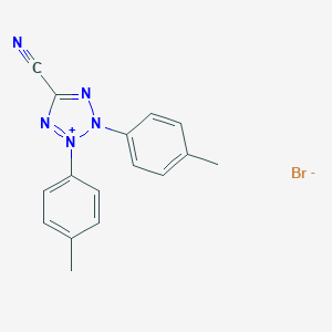 molecular formula C16H14BrN5 B180034 5-Cyano-2,3-di-(p-tolyl)tetrazolium bromide CAS No. 102568-69-4