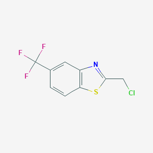 molecular formula C9H5ClF3NS B180045 2-(氯甲基)-5-(三氟甲基)苯并[d]噻唑 CAS No. 110704-50-2