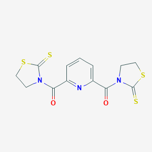 [6-(2-Sulfanylidene-1,3-thiazolidine-3-carbonyl)pyridin-2-yl]-(2-sulfanylidene-1,3-thiazolidin-3-yl)methanone