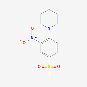 B180055 1-[4-(Methylsulfonyl)-2-nitrophenyl]piperidine CAS No. 18543-01-6