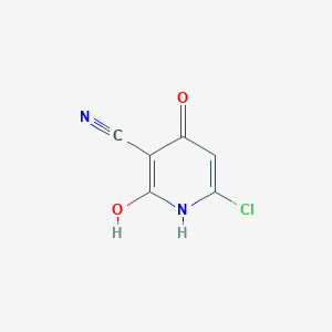 molecular formula C6H3ClN2O2 B180062 6-Chloro-2-hydroxy-4-oxo-1H-pyridine-3-carbonitrile CAS No. 19867-18-6