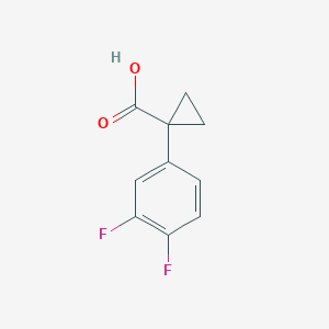 molecular formula C10H8F2O2 B180065 1-(3,4-Difluorophenyl)cyclopropanecarboxylic acid CAS No. 186347-67-1