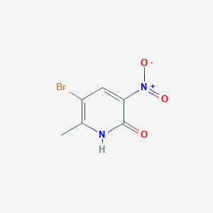 molecular formula C6H5BrN2O3 B180068 5-Bromo-6-methyl-3-nitropyridin-2-ol CAS No. 186413-74-1