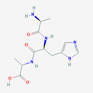 molecular formula C12H19N5O4 B180077 H-Ala-His-Ala-OH CAS No. 146321-25-7