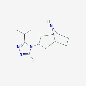molecular formula C₁₁H₂₀D₃NO₃ B018008 3-(3-Isopropyl-5-methyl-[1,2,4]triazol-4-yl)-8-aza-bicyclo[3.2.1]octane CAS No. 1189878-05-4