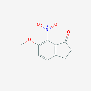molecular formula C10H9NO4 B180080 6-甲氧基-7-硝基-1-茚酮 CAS No. 196597-96-3