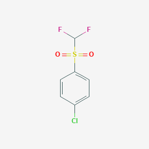 molecular formula C7H5ClF2O2S B180084 1-Chloro-4-(difluoromethanesulfonyl)benzene CAS No. 2488-53-1