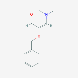 molecular formula C12H15NO2 B180102 2-(Benzyloxy)-3-(dimethylamino)acrylaldehyde CAS No. 143462-35-5