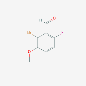 molecular formula C8H6BrFO2 B180106 2-溴-6-氟-3-甲氧基苯甲醛 CAS No. 154650-22-3
