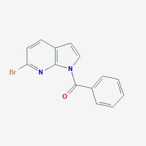 molecular formula C14H9BrN2O B180108 1-Benzoyl-6-bromo-7-azaindole CAS No. 143468-12-6