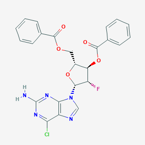 2-Amino-6-chloropurine-9-beta-d-(2'-deoxy-3',5'-di-o-benzoyl-2'-fluoro)arabinoriboside