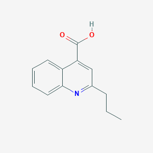 molecular formula C13H13NO2 B180115 2-Propylquinoline-4-carboxylic acid CAS No. 1019-03-0