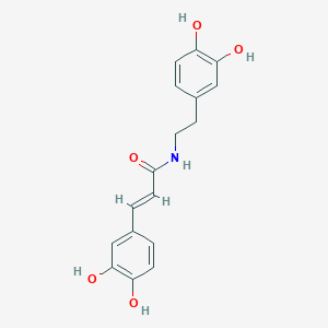 molecular formula C17H17NO5 B180124 (E)-N-(3,4-dihydroxyphenethyl)-3-(3,4-dihydroxyphenyl)acrylamide CAS No. 103188-49-4