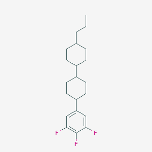 molecular formula C21H29F3 B180125 trans,trans-4'-Propyl-4-(3,4,5-trifluorophenyl)bicyclohexyl CAS No. 131819-23-3