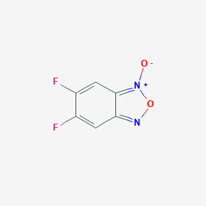 molecular formula C6H2F2N2O2 B180127 5,6-Difluorobenzo[c][1,2,5]oxadiazole 1-oxide CAS No. 171111-70-9