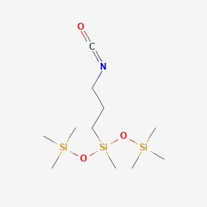 molecular formula C11H27NO3Si3 B180130 3-Isocyanatopropyl-methyl-bis(trimethylsilyloxy)silane CAS No. 165454-24-0