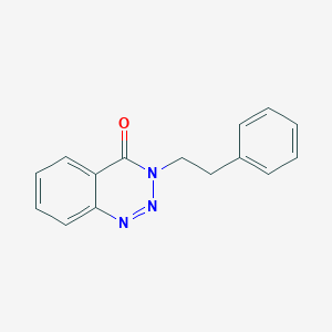 molecular formula C15H13N3O B180132 3-(2-Phenylethyl)-1,2,3-benzotriazin-4-one CAS No. 15561-76-9