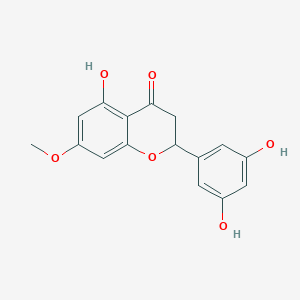molecular formula C16H14O6 B180144 3',5,5'-Trihydroxy-7-methoxyflavanone CAS No. 118024-26-3