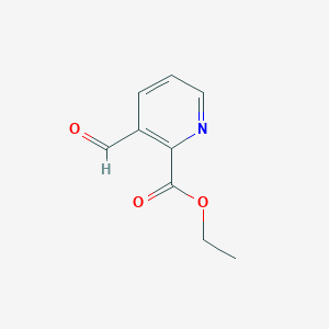 molecular formula C9H9NO3 B180153 Ethyl 3-formylpicolinate CAS No. 159755-62-1
