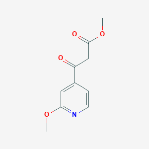 molecular formula C10H11NO4 B180162 Methyl 3-(2-methoxypyridin-4-yl)-3-oxopropanoate CAS No. 119836-25-8