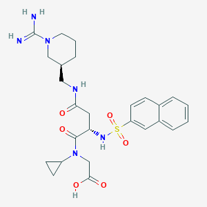 molecular formula C26H34N6O6S B180163 Napsagatran CAS No. 154397-77-0