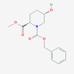 molecular formula C15H19NO5 B180164 1-Benzyl 2-methyl (2S,5S)-5-hydroxypiperidine-1,2-dicarboxylate CAS No. 117836-26-7
