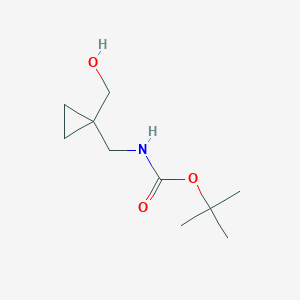 molecular formula C10H19NO3 B180173 tert-Butyl ((1-(hydroxymethyl)cyclopropyl)methyl)carbamate CAS No. 153248-46-5