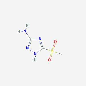 molecular formula C3H6N4O2S B180184 3-(methylsulfonyl)-1H-1,2,4-triazol-5-amine CAS No. 88982-32-5
