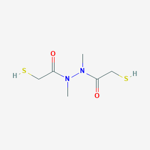 molecular formula C6H12N2O2S2 B180187 1,2-Bis(mercaptoacetyl)-1,2-dimethylhydrazine CAS No. 131760-67-3