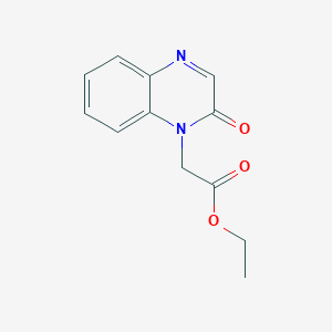 molecular formula C12H12N2O3 B180192 2-(2-氧代喹喔啉-1-基)乙酸乙酯 CAS No. 154640-54-7
