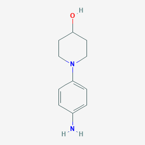 molecular formula C11H16N2O B180193 1-(4-氨基苯基)哌啶-4-醇 CAS No. 142752-12-3