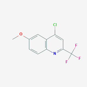 molecular formula C11H7ClF3NO B180202 4-氯-6-甲氧基-2-(三氟甲基)喹啉 CAS No. 1701-27-5
