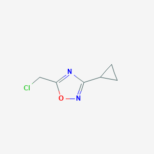 molecular formula C6H7ClN2O B180204 5-(Chloromethyl)-3-cyclopropyl-1,2,4-oxadiazole CAS No. 119223-01-7