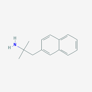 molecular formula C14H17N B180206 2-甲基-1-(萘-2-基)丙烷-2-胺 CAS No. 198226-63-0
