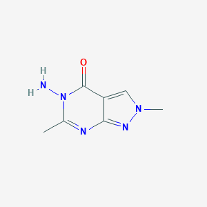 molecular formula C7H9N5O B180212 5-Amino-2,6-dimethylpyrazolo[3,4-d]pyrimidin-4-one CAS No. 114936-13-9