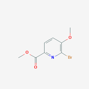 molecular formula C8H8BrNO3 B180213 Methyl 6-bromo-5-methoxypicolinate CAS No. 170235-18-4