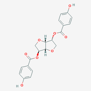 molecular formula C20H18O8 B180219 (3R,3aR,6S,6aR)-Hexahydrofuro[3,2-b]furan-3,6-diyl bis(4-hydroxybenzoate) CAS No. 185756-31-4