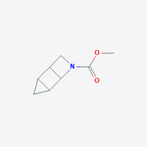 molecular formula C8H11NO2 B018022 Methyl 6-azatricyclo[3.2.0.02,4]heptane-6-carboxylate CAS No. 105367-54-2