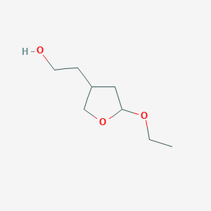 molecular formula C8H16O3 B180234 2-(5-Ethoxyoxolan-3-yl)ethanol CAS No. 197591-22-3