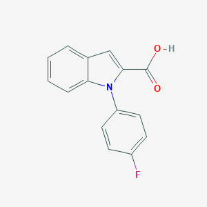molecular formula C15H10FNO2 B180235 4-Fluorophenyl-1H-indole-2-carboxylic acid CAS No. 139774-25-7