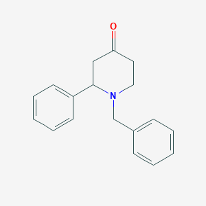 molecular formula C18H19NO B180240 1-Benzyl-2-phenylpiperidin-4-one CAS No. 167705-56-8