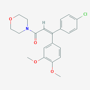 molecular formula C21H22ClNO4 B180241 Dimethomorph CAS No. 113210-98-3